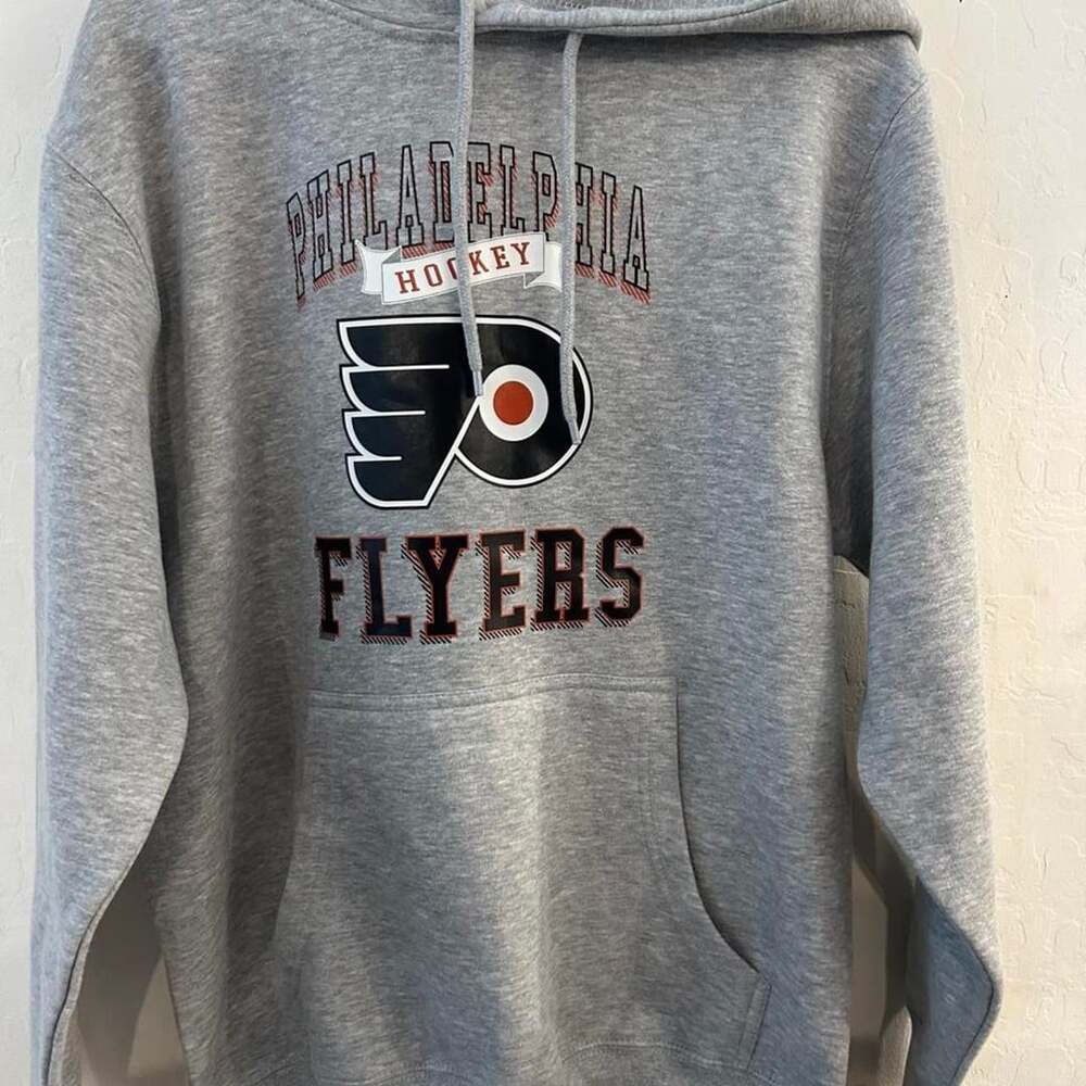 G-III Philadelphia Flyers Hoodie Size M Grey NHL Hockey Sweatshirt
